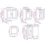 Mueble cocina Porto roble ahumado 11 pzas madera contrachapada von , Küchenschränke - Ref: Foro24-3314966, Preis: 688,70 €, R...