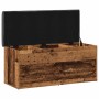 Banco almacenaje madera de ingeniería madera vieja 102x42x45 cm von , Bänke für Hallen und Lager - Ref: Foro24-857619, Preis:...