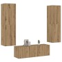 Muebles de TV de pared 3 uds madera ingeniería roble artesanal von , TV-Möbel - Ref: Foro24-3328966, Preis: 188,70 €, Rabatt: %