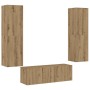 Muebles de TV de pared 3 uds madera ingeniería roble artesanal von , TV-Möbel - Ref: Foro24-3328966, Preis: 188,70 €, Rabatt: %