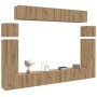 Mueble para TV de pared madera contrachapada artesanal 8 piezas von , TV-Möbel - Ref: Foro24-3329012, Preis: 415,07 €, Rabatt: %