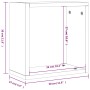 Estantes cubo de pared 4 unidades roble ahumado 30x15x30 cm von , Regale und Regale - Ref: Foro24-815880, Preis: 34,93 €, Rab...