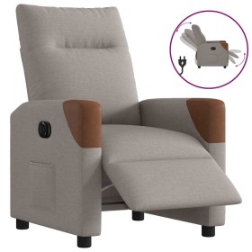 Sillón reclinable eléctrico tela gris taupé von , Sessel - Ref: Foro24-3323995, Preis: 243,60 €, Rabatt: %