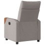 Sillón reclinable eléctrico tela gris taupé de , Sillones - Ref: Foro24-3323995, Precio: 243,60 €, Descuento: %