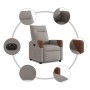 Sillón reclinable eléctrico tela gris taupé de , Sillones - Ref: Foro24-3323995, Precio: 243,60 €, Descuento: %