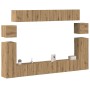 Mueble para TV de pared madera contrachapada artesanal 8 piezas von , TV-Möbel - Ref: Foro24-3329148, Preis: 396,95 €, Rabatt: %