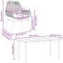 Juego comedor jardín 7 pzas cojines ratán sintético vidrio gris by , Garden sets - Ref: Foro24-3334482, Price: 490,05 €, Disc...