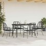 Juego de comedor jardín 5 piezas ratán sintético vidrio negro von , Gartensets - Ref: Foro24-3334437, Preis: 329,40 €, Rabatt: %