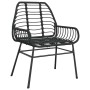 Juego de comedor jardín 5 piezas ratán sintético vidrio negro von , Gartensets - Ref: Foro24-3334437, Preis: 329,40 €, Rabatt: %