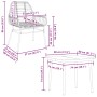 Juego de comedor jardín 5 piezas ratán sintético vidrio negro von , Gartensets - Ref: Foro24-3334437, Preis: 329,40 €, Rabatt: %