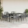 Set de comedor de jardín 7 piezas cojines ratán sintético negro von , Gartensets - Ref: Foro24-3334566, Preis: 512,94 €, Raba...