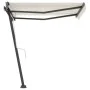 Retractable manual cream freestanding awning 350x250 cm by vidaXL, Awnings - Ref: Foro24-3069717, Price: 356,13 €, Discount: %