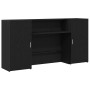 Mostrador de recepción roble negro 200x50x103,5 cm de , Escritorios - Ref: Foro24-3324215, Precio: 299,96 €, Descuento: %