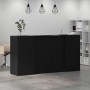 Mostrador de recepción roble negro 200x50x103,5 cm de , Escritorios - Ref: Foro24-3324215, Precio: 299,96 €, Descuento: %