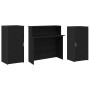 Mostrador de recepción roble negro 200x50x103,5 cm de , Escritorios - Ref: Foro24-3324215, Precio: 299,96 €, Descuento: %