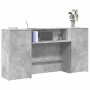 Mostrador de recepción gris hormigón 200x50x103,5 cm de , Escritorios - Ref: Foro24-3324217, Precio: 301,11 €, Descuento: %