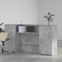 Mostrador de recepción gris hormigón 200x50x103,5 cm de , Escritorios - Ref: Foro24-3324217, Precio: 301,11 €, Descuento: %