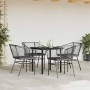 Juego de comedor jardín 5 piezas cojines ratán sintético negro von , Gartensets - Ref: Foro24-3334598, Preis: 260,59 €, Rabat...