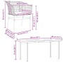 Set de comedor de jardín 7 piezas cojines ratán sintético negro by , Garden sets - Ref: Foro24-3334601, Price: 395,40 €, Disc...