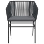 Set de comedor de jardín 7 piezas cojines ratán sintético negro von , Gartensets - Ref: Foro24-3334615, Preis: 526,28 €, Raba...