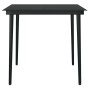 Set comedor jardín 3 pzas cojines ratán sintético vidrio negro by , Garden sets - Ref: Foro24-3334513, Price: 239,04 €, Disco...