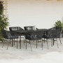 Set de comedor de jardín 7 piezas cojines ratán sintético negro by , Garden sets - Ref: Foro24-3334518, Price: 598,97 €, Disc...