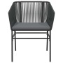Set de comedor de jardín 7 piezas cojines ratán sintético negro by , Garden sets - Ref: Foro24-3334518, Price: 598,97 €, Disc...