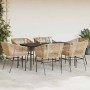 Juego de comedor de jardín 7 pzas con cojines ratán PE marrón von , Gartensets - Ref: Foro24-3334524, Preis: 533,86 €, Rabatt: %
