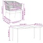 Juego comedor jardín 5 pzas cojines ratán sintético vidrio gris by , Garden sets - Ref: Foro24-3334530, Price: 422,98 €, Disc...