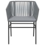 Juego comedor jardín 7 pzas cojines ratán sintético vidrio gris von , Gartensets - Ref: Foro24-3334532, Preis: 635,52 €, Raba...