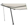 Cremefarbene manuell ausziehbare Fußmarkise 300 x 250 cm von vidaXL, Markisen - Ref: Foro24-3069697, Preis: 367,89 €, Rabatt: %