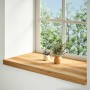 Alféizares de ventana 2 uds madera maciza roble marrón claro by , Marcos de ventanas - Ref: Foro24-4009157, Price: 88,34 €, D...