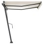 Cremefarbene manuell ausziehbare Fußmarkise 300 x 250 cm von vidaXL, Markisen - Ref: Foro24-3069697, Preis: 367,89 €, Rabatt: %