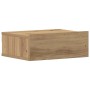 Mesita de noche flotante madera roble artesanal 40x32x15 cm de , Mesitas de noche - Ref: Foro24-861121, Precio: 44,82 €, Desc...