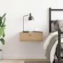 Mesita de noche flotante madera roble artesanal 40x32x15 cm de , Mesitas de noche - Ref: Foro24-861121, Precio: 44,82 €, Desc...