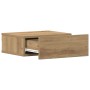 Mesita de noche flotante madera roble artesanal 40x32x15 cm de , Mesitas de noche - Ref: Foro24-861121, Precio: 44,82 €, Desc...