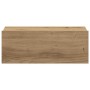 Mesita de noche flotante madera roble artesanal 40x32x15 cm de , Mesitas de noche - Ref: Foro24-861121, Precio: 44,82 €, Desc...