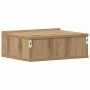 Mesita de noche flotante madera roble artesanal 40x32x15 cm de , Mesitas de noche - Ref: Foro24-861121, Precio: 44,82 €, Desc...