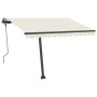 Cremefarbene manuell ausziehbare Fußmarkise 300 x 250 cm von vidaXL, Markisen - Ref: Foro24-3069697, Preis: 367,89 €, Rabatt: %