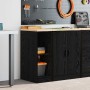 Armario de almacenamiento para garaje negro 30x51x85 cm de , Armarios industriales - Ref: Foro24-860527, Precio: 41,77 €, Des...