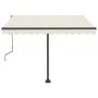 Toldo de pie retráctil manual crema 300x250 cm de vidaXL, Toldos - Ref: Foro24-3069697, Precio: 318,80 €, Descuento: %