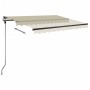 Cremefarbene manuell ausziehbare Fußmarkise 300 x 250 cm von vidaXL, Markisen - Ref: Foro24-3069697, Preis: 367,89 €, Rabatt: %