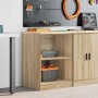Armario de almacenamiento para garaje Roble Sonoma 60x51x85 cm by , Armarios industriales - Ref: Foro24-860546, Price: 66,27 ...