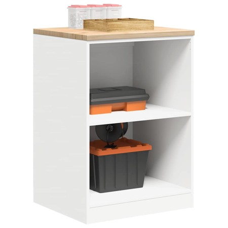 Armario de almacenamiento para garaje blanco 60x51x85 cm de , Armarios industriales - Ref: Foro24-860544, Precio: 69,05 €, De...