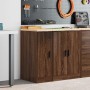 Armario de almacenamiento para garaje roble marrón 30x51x85 cm by , Armarios industriales - Ref: Foro24-860559, Price: 45,08 ...