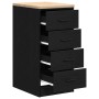 Armario de almacenamiento para garaje negro 40x51x85 cm de , Armarios industriales - Ref: Foro24-860590, Precio: 86,73 €, Des...