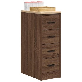 Armario de almacenamiento para garaje roble marrón 30x51x85 cm de , Armarios industriales - Ref: Foro24-860586, Precio: 73,82 €