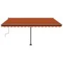Orange und braune manuell einziehbare Fußmarkise 400x300 cm von vidaXL, Markisen - Ref: Foro24-3069740, Preis: 421,58 €, Raba...