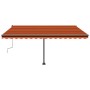 Orange und braune manuell einziehbare Fußmarkise 400x300 cm von vidaXL, Markisen - Ref: Foro24-3069740, Preis: 389,18 €, Raba...