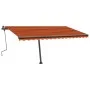 Orange und braune manuell einziehbare Fußmarkise 400x300 cm von vidaXL, Markisen - Ref: Foro24-3069740, Preis: 421,58 €, Raba...